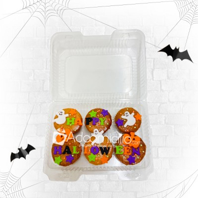 Cupcakes Halloween Por 6 Sabor Naranja A Domicilio En Cali