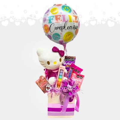 Ancheta Con Peluche De Hello Kitty A Domicilio En Cali Pedido Con Un Día De Anticipación