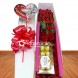 Arreglos florales a domicilio en Cali Caja de rosas con chocolates