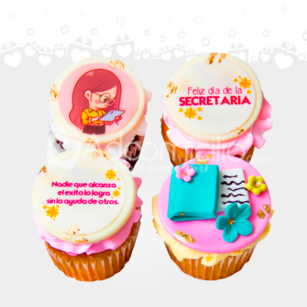 Cupcakes Para El Día De La Secretaria A Domicilio En Medellín Pedido Con 1 Día De Anticipación 