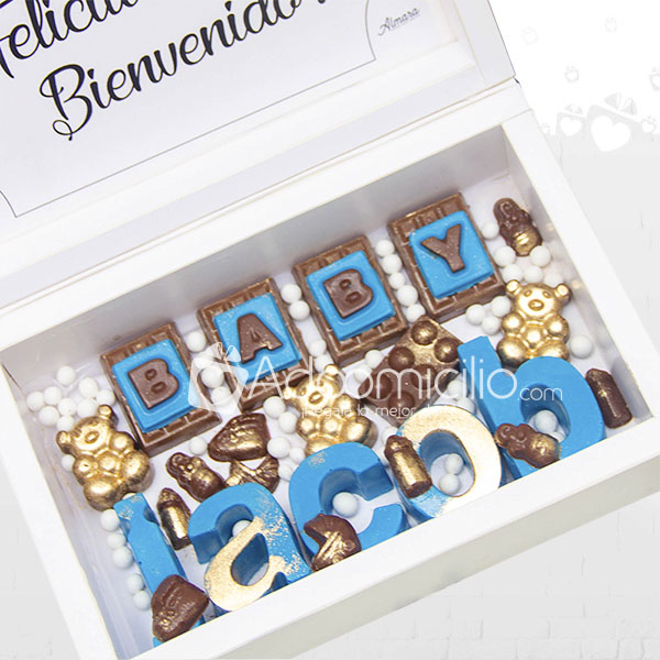 Caja Baby Letras De Chocolate Regalos En Medellin A Domicilio Pedido Con Dos Dias De Anticipación