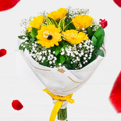 Flores Amarillas Para Amor Y Amistad A Domicilio En Bucaramanga Pedido Con Un Día De Anticipación