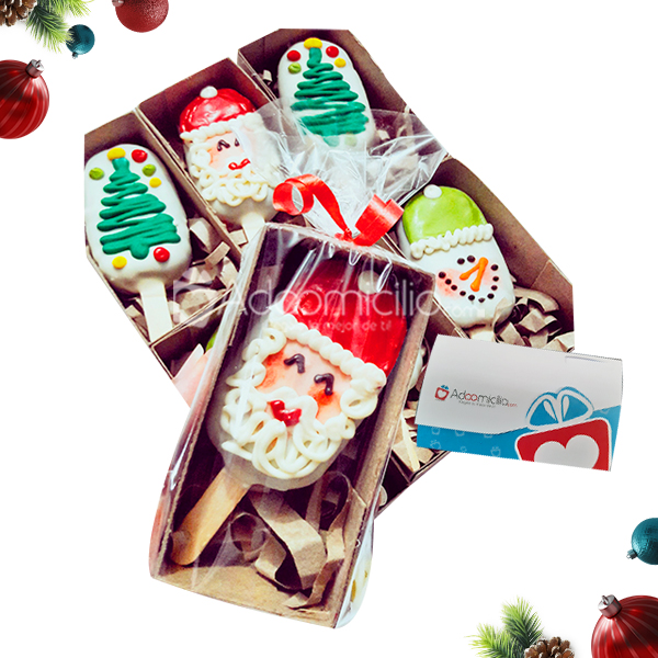 Paletas Navideñas X10 Unidades a Domicilio en Cali Pedido Con Un Día De Anticipación