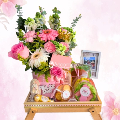 Desayuno Sorpresa Con Flores Para El Día De La Madre A Domcilio En Manizales Pedido Con Un Día De Anticipación 