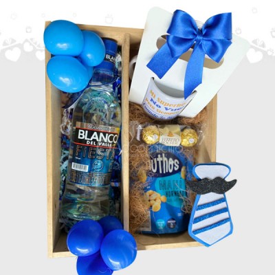 Regalo para Hombre Ancheta BOX DRINK   Tapa Azul En Cali