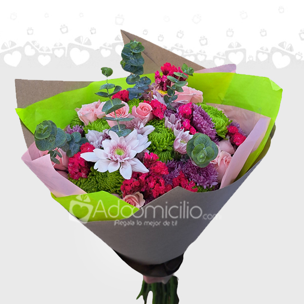 BOUQUET  DE FLORES BOSQUE DE SUEÑOS REGALO DE SAN VALENTIN