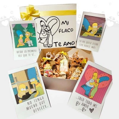 Regalo Con Temática De Los Simpson Para Amor Y Amistad A Domicilio En Bogotá 
